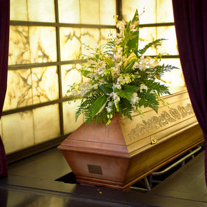 Peaceful Memories Casket Spray